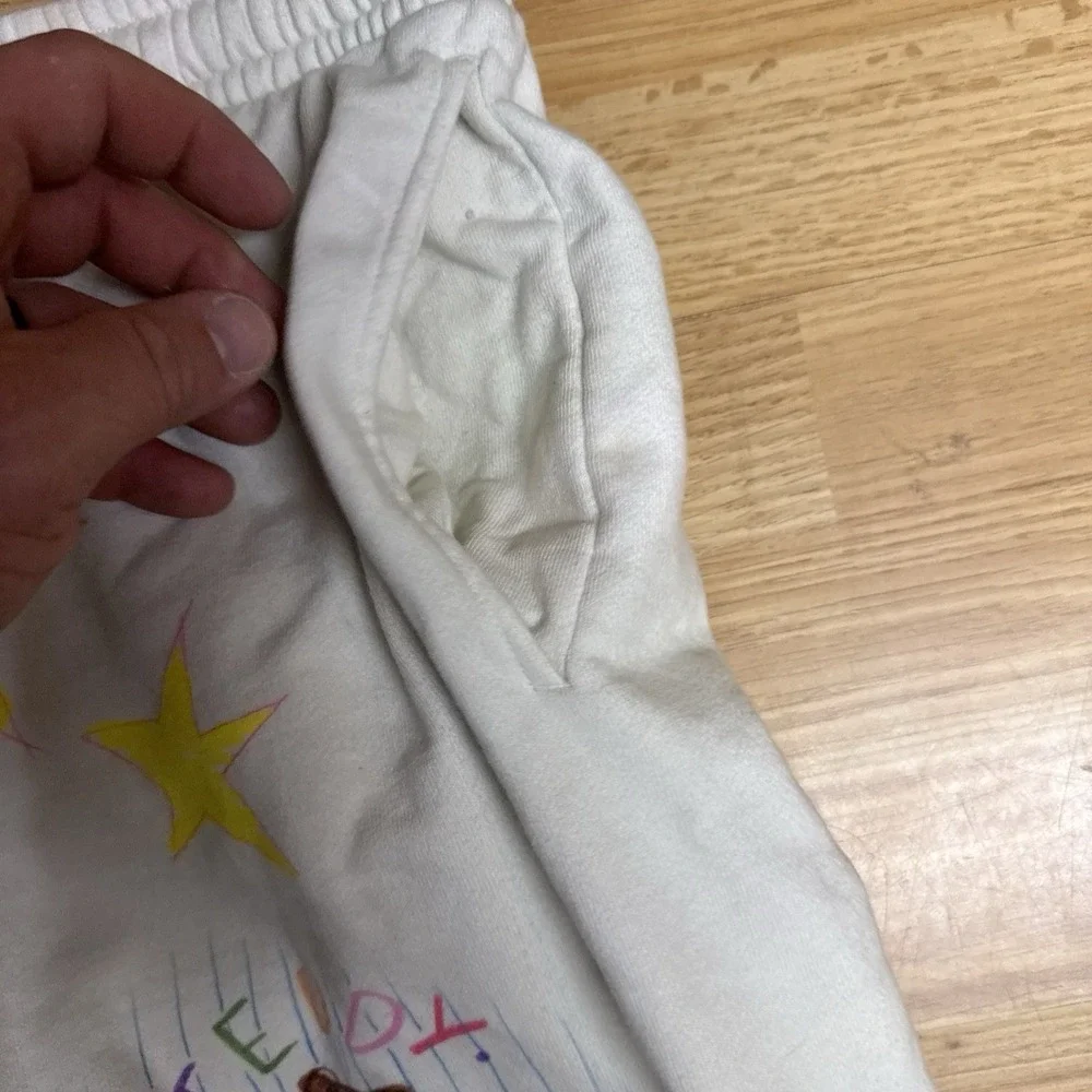 Teddy Fresh Don't Hurt My Feelings Doodle Sweat Pants Size Small
